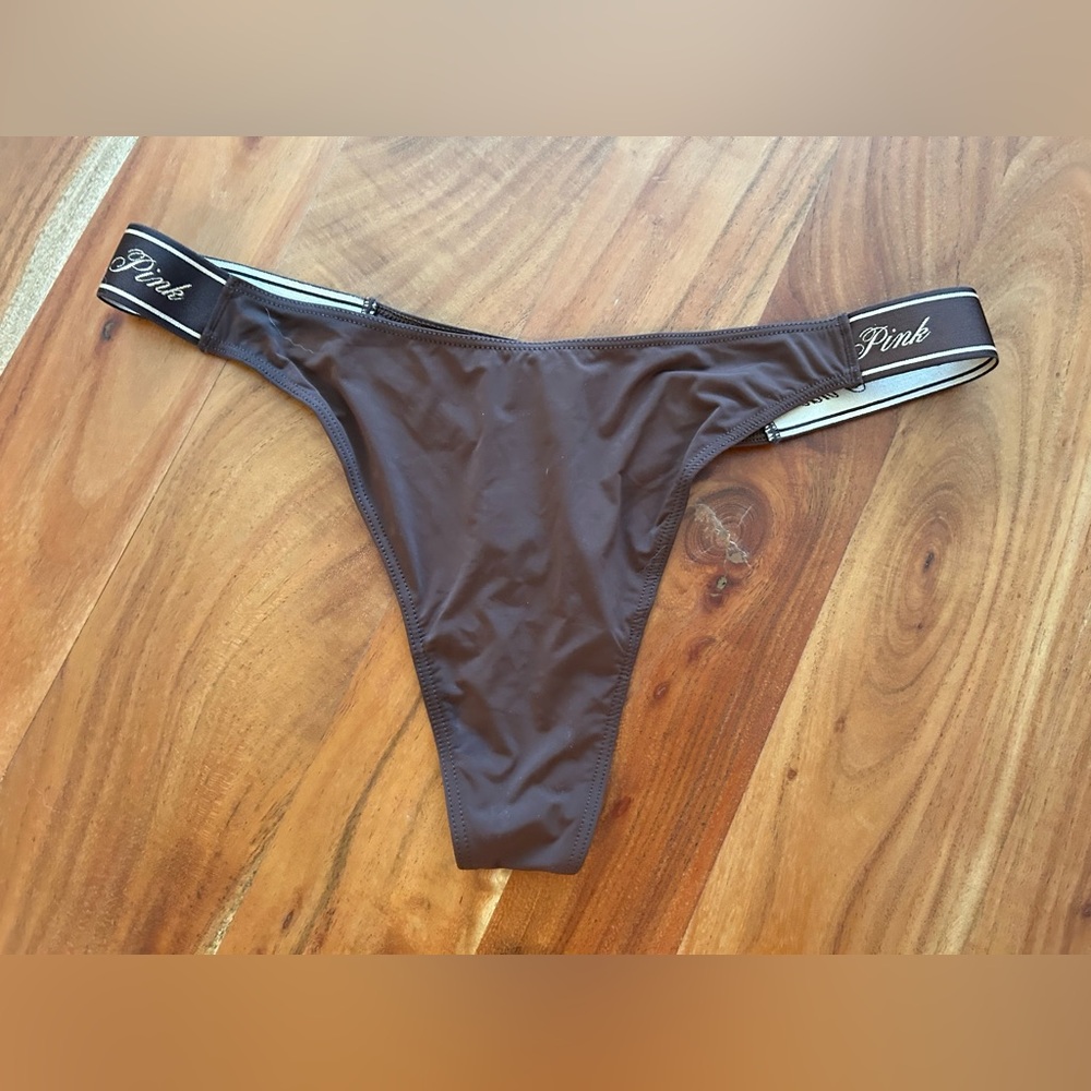 Brown Lace and Solid Thong Set, 2 Skims & 2 Victoria’s Secret, NWT, size Large - Picture 5 of 7